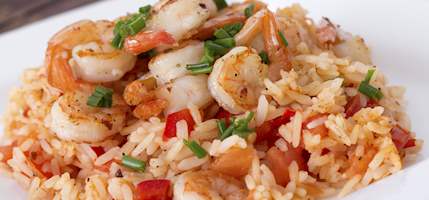 Arroz con camarones